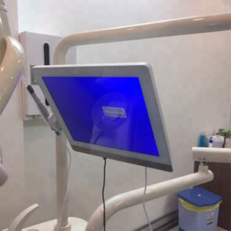 Monitor odontológico com câmera e suporte WIFI (VGA + VIDEO + USB)