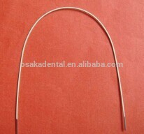 Material ortodôntico de fio de arco niti super elástico redondo/fio niti dental/material ortodôntico dentário