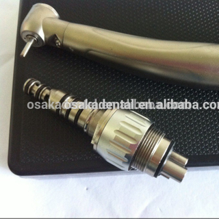 Botão de pressão de titânio LED peça de mão dental gerador com acoplamento rápido M4 ou B2