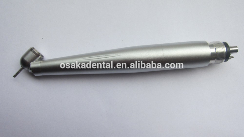 Turbina conduzida cirúrgica dental do handpiece do diodo emissor de luz de 45 graus com 2 furos ou 4 furos