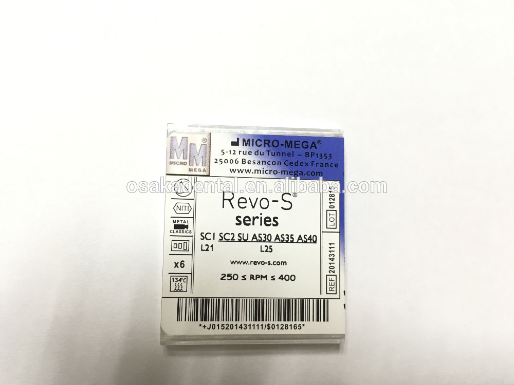 limas endodônticas dentárias de limas REVO-S