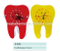 relógio dentado vermelho / para decoração odontológica / para presentes odontológicos / de produtos culturais odontológicos