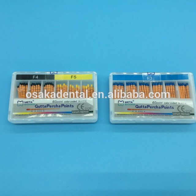 Dental F1-F5 Gutta Percha Points Profundidade mm Marcada