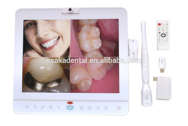 Sistema Intraoral sem fio da câmera do monitor dental branco de 15 polegadas com porta VGA + VIDEO + USB (MD1500W)