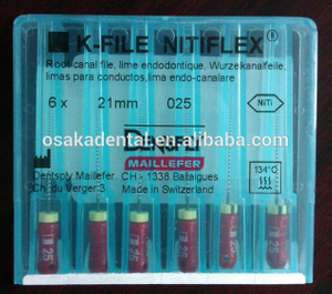 Dentsply K-File NITI FLEX (mosca do canal radicular) / Equipamentos odontológicos / limas endo rotativas