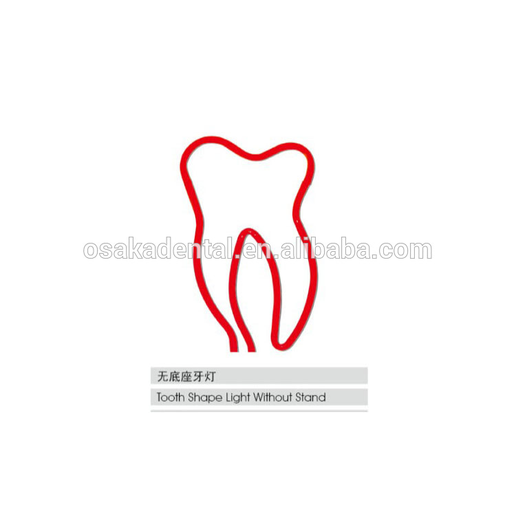 Luz de forma de dentes para decoração