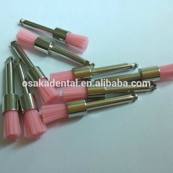 Polonês dental colorido escova de nylon cabeça pequena