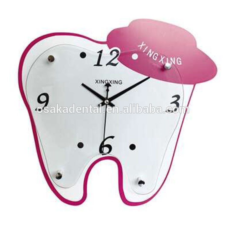 Relógio de forma de dentes para decoração