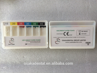 Papel absorvente Osakadental aponta 02 atarraxamento / para material dentário / material ortodôntico