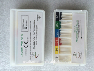 Pontos de papel absorvente Osakadental 06 atarraxamento / material dentário / material ortodôntico