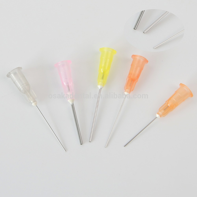 Agulha descartável da irrigação de Endo com tipo diferente