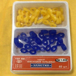 Cunhas de madeira com abertura de dentes de material odontológico descartável