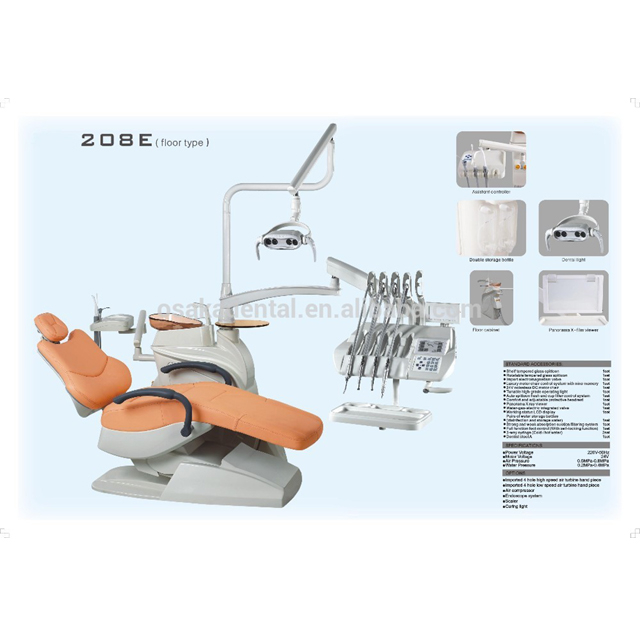 Unidade dental de alta qualidade OSA-208E / cadeira dental com sistema de controle de nove programas