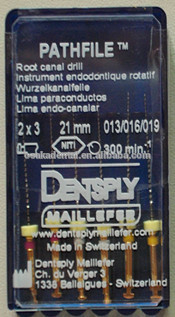 Limas originais Dentsply Maillefer Dentsply PATHFILE / material endodôntico / limas odontológicas