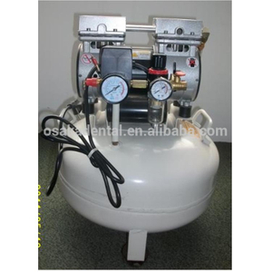 Um para uma unidade dental Compressor de ar dental sem óleo silencioso