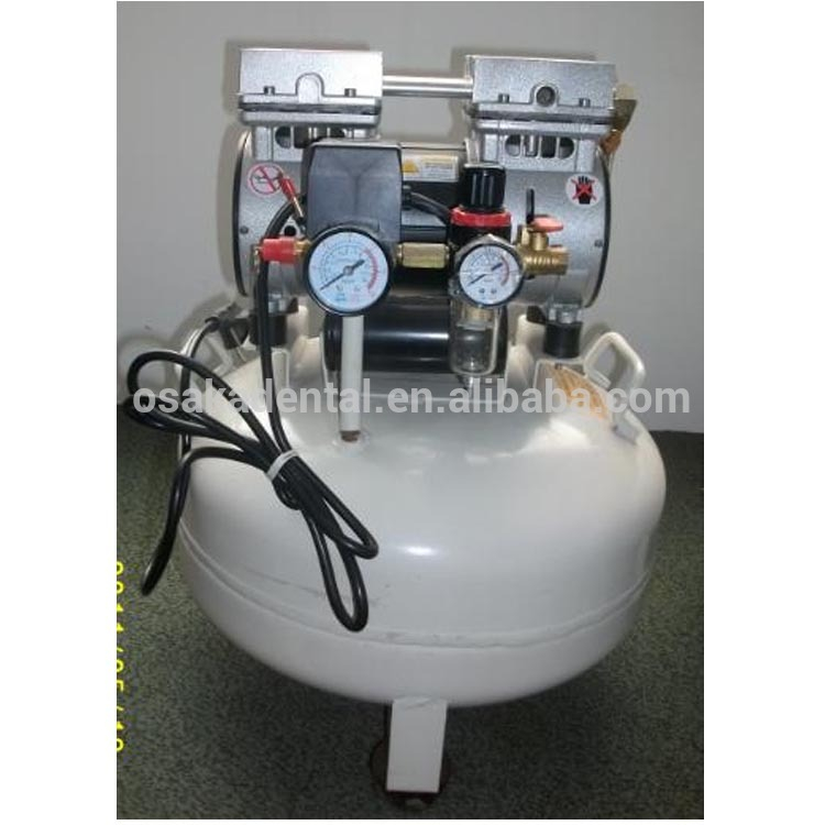 Um para uma unidade dental Compressor de ar dental sem óleo silencioso