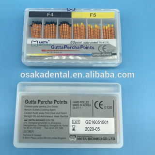Dental F1-F5 Gutta Percha Points Profundidade mm Marcada