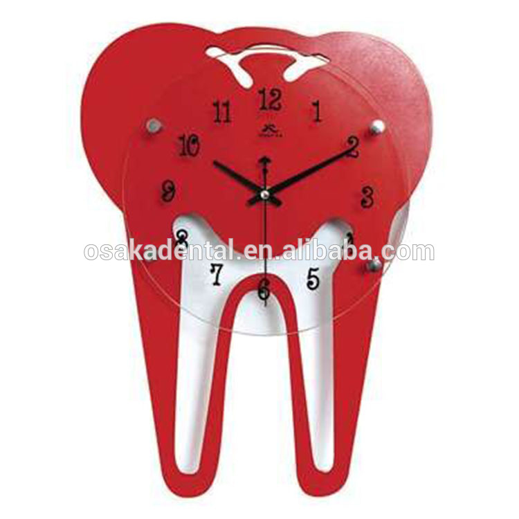 Relógio de forma de dentes para decoração
