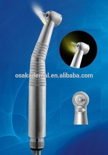 Botão de pressão dental LED alta velocidade handpiece turbina M4 ou B2