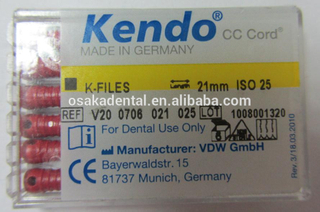 Suprimentos odontológicos / limas de Endo / lima K Limas de canal radicular de alta qualidade / limas SS K / limas endo
