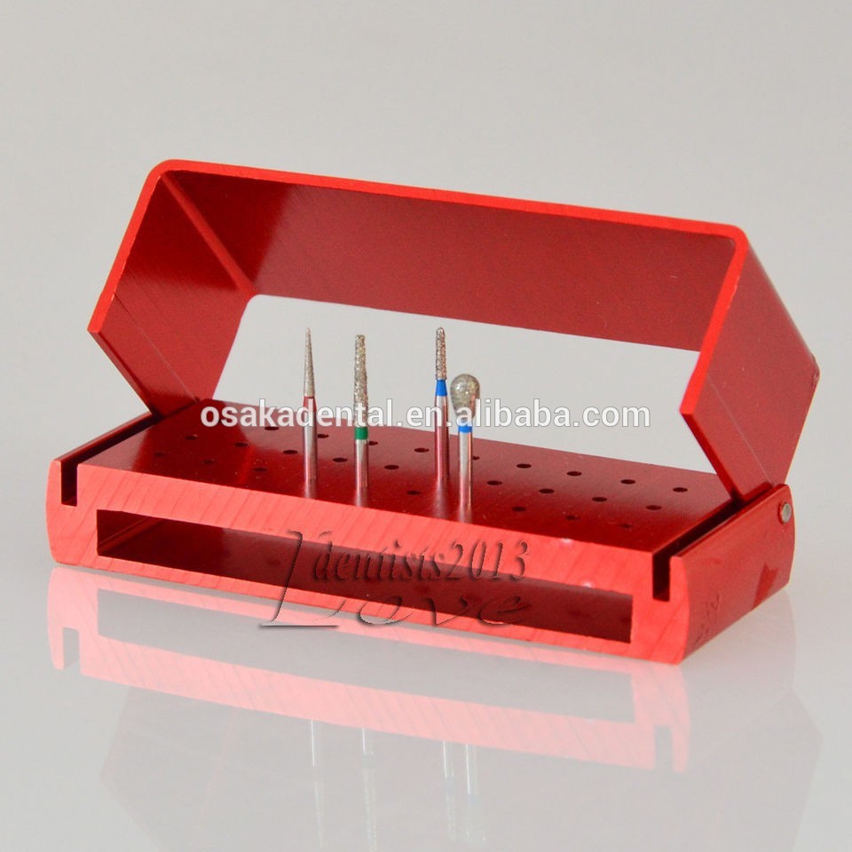 12 furos 15 furos 30 furos Dental Opening Bur Desinfection Box