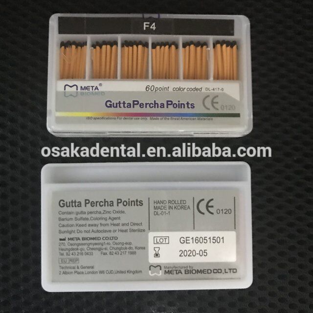 Dental F1-F5 Gutta Percha Points Profundidade mm Marcada