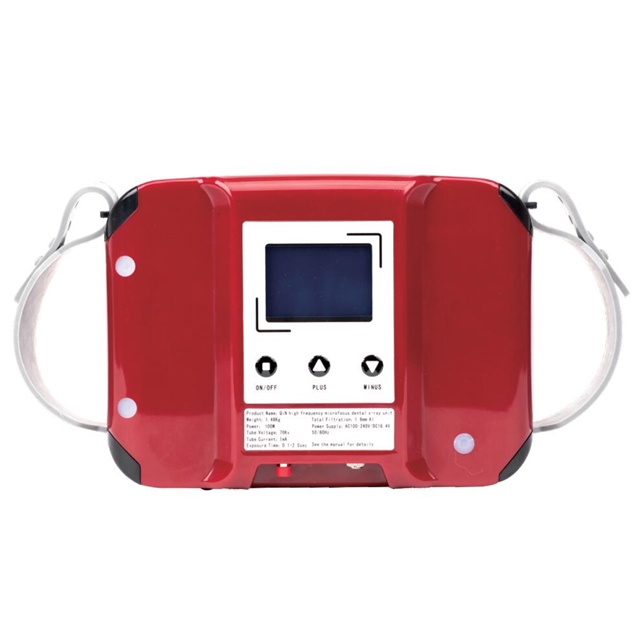 M&aacute;quina dental port&aacute;til de raio X vermelho