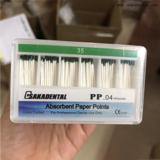 Material de preenchimento odontológico odontológico 04 pontas de papel cônico