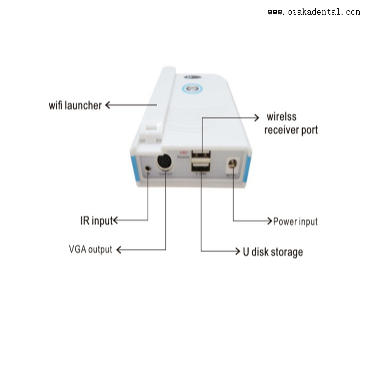 Câmera odontológica intraoral CCD WIFI de 5.0 megapixels