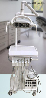 Carrinho de ferramentas móveis dental com compressor e lâmpada halógena carrinho protable dental para unidade odontológica com compressor e lâmpada led
