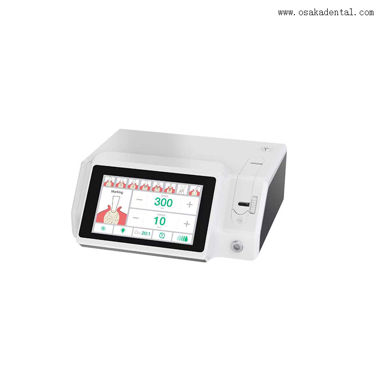 Máquina de implante dentário com contra-ângulo de fibra óptica