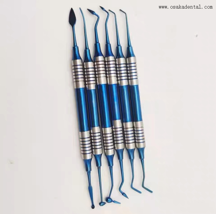 Ferramenta de instrumento dentário Instrumento de enchimento de resina composta dentária
