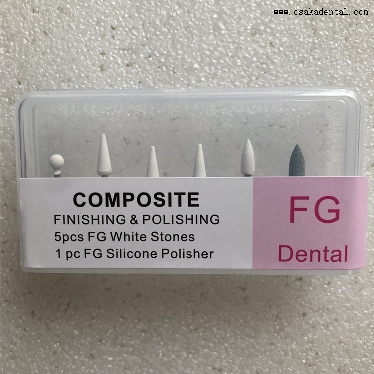 Kit de pedra branca para polimento e acabamento dental