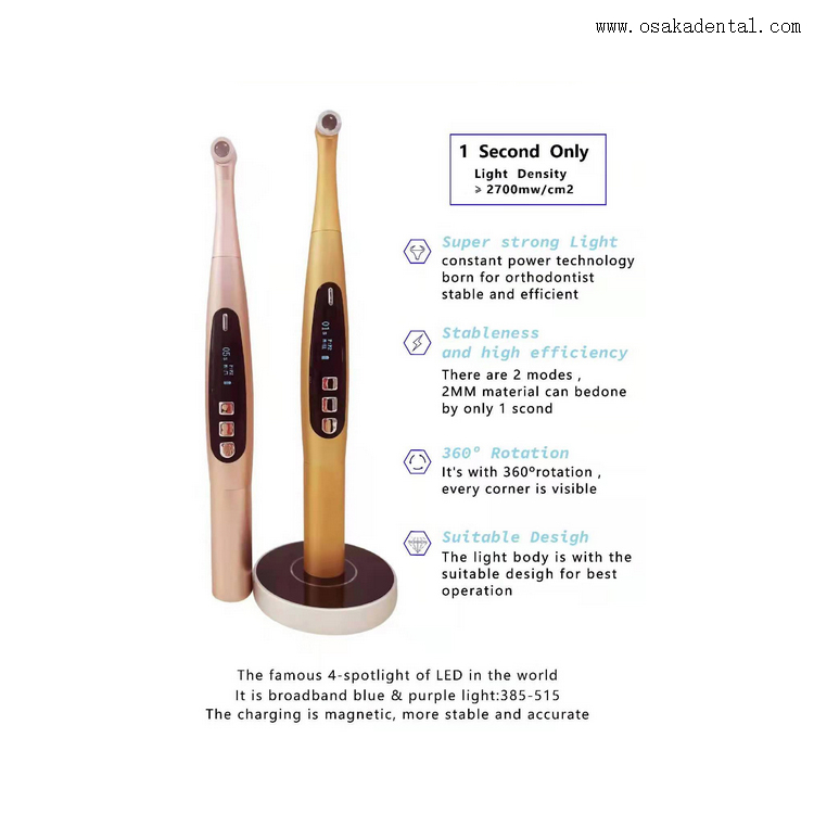 Fotopolimerizador LED odontológico para unidade de cadeira odontológica