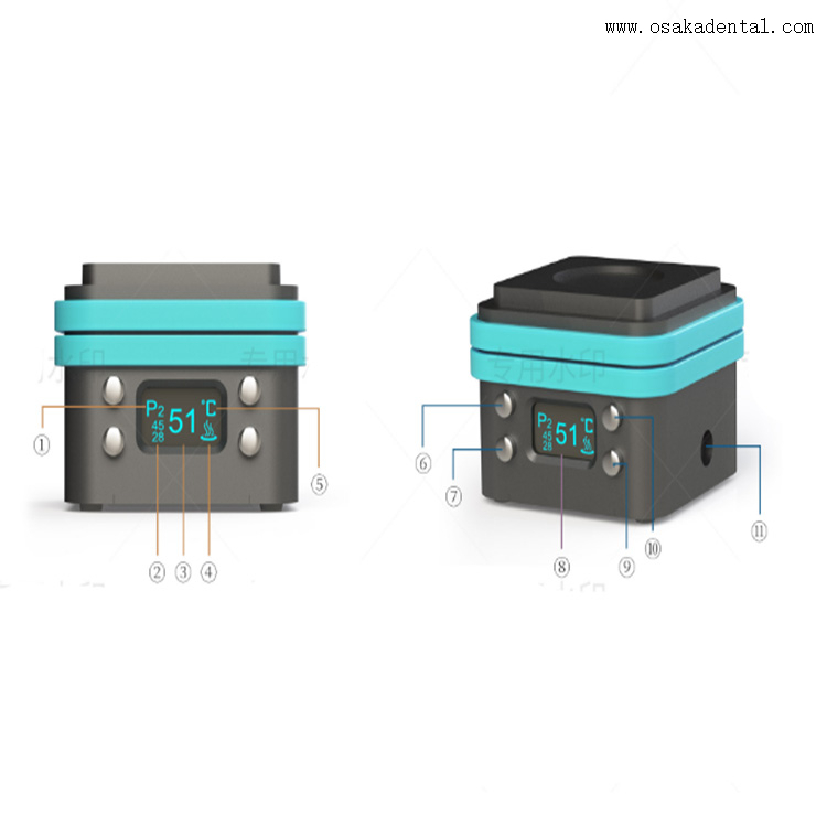 Aquecedor de resina composta digital odontológica para equipamentos odontológicos