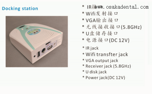 Câmera intra-oral dental de 2.0 Mega pixels de alta resolução com saída USB + VGA