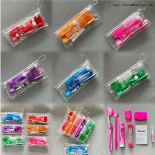 Kit Ortodôntico colorido dental com bolsa de PVC para Ortodontia