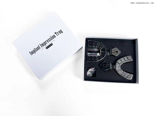 Bandejas de impressão para implantes dentários profissionais em caixa feitas com bandejas de impressão de aço inoxidável de alta qualidade