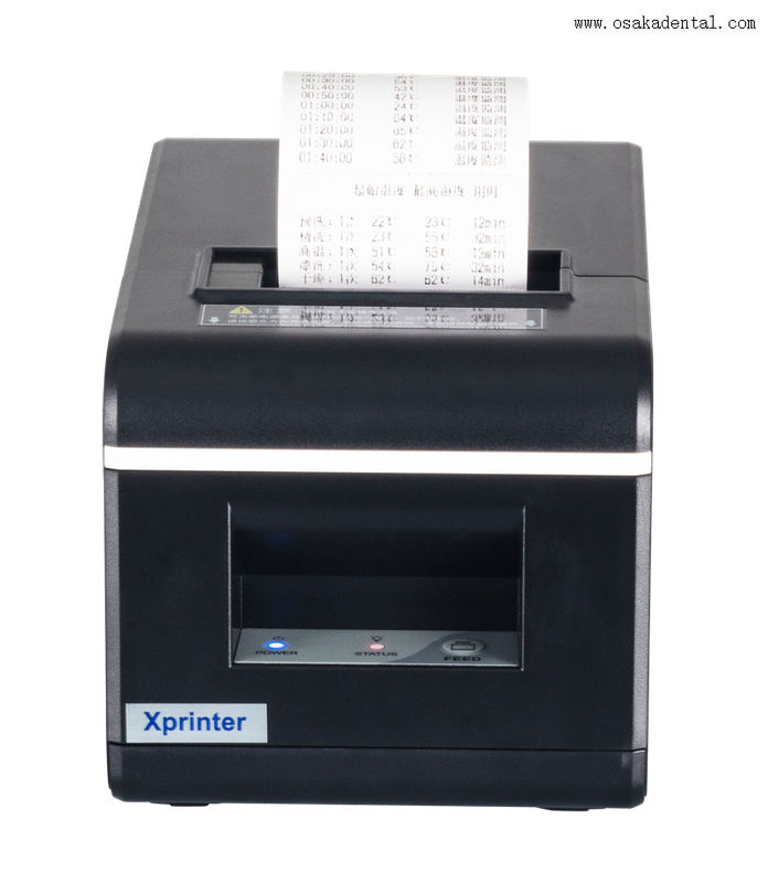 Máquina de lavar odontológica com impressora e máquina de limpeza dentária com impressora para produtos odontológicos de peça de mão