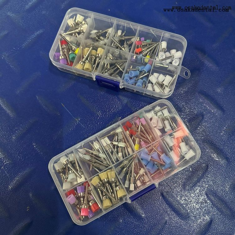 Conjunto de escova de profilaxia dentária sortido de 100 unidades/caixa PB-Set2