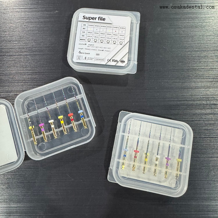 Arquivos super dentais coloridos Protaper Endo arquivos OSA-V3-C