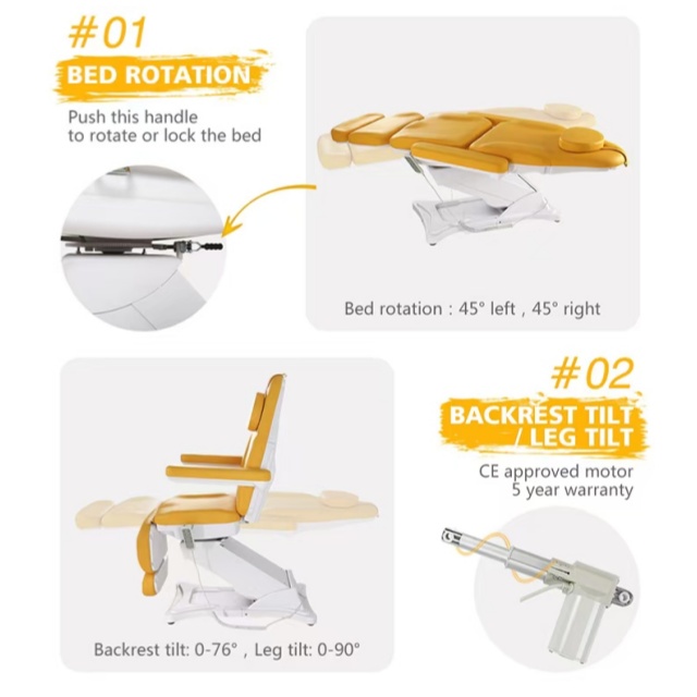 Cadeira de exame de cuidados de beleza 1