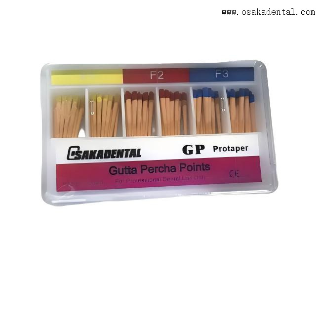 Pontas de guta-percha dentárias grandes cônicas F1-F5
