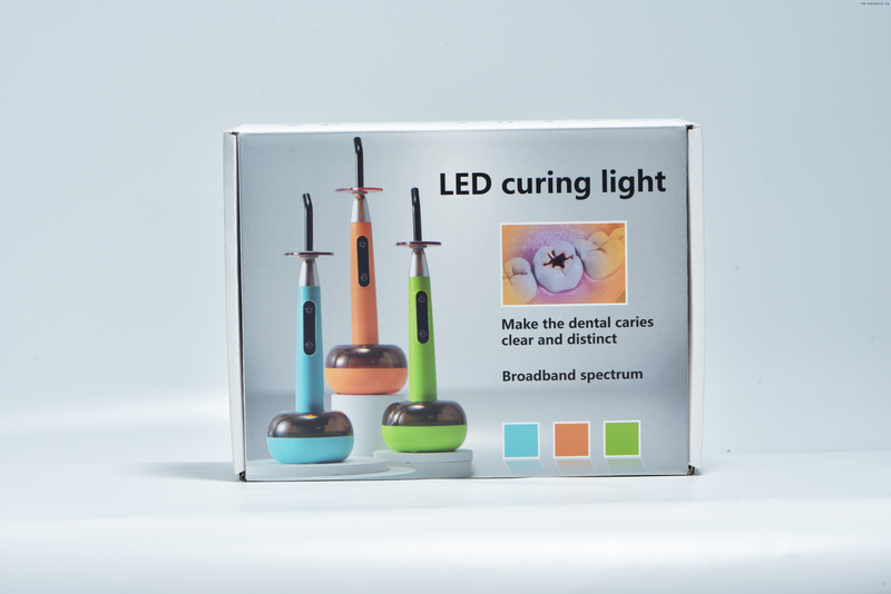 Luz de cura dentária arco-íris colorido com função de detecção de cárie