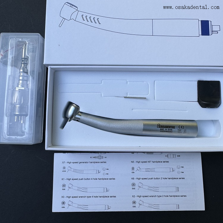 Handpice de fibra óptica dentária com acoplamento de 6 furos OSA-F005A1