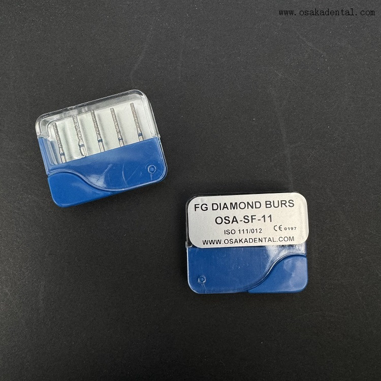 Dental FG Diamond Bur 5 pçs/caixa OSA-F656-T4 Nova Embalagem