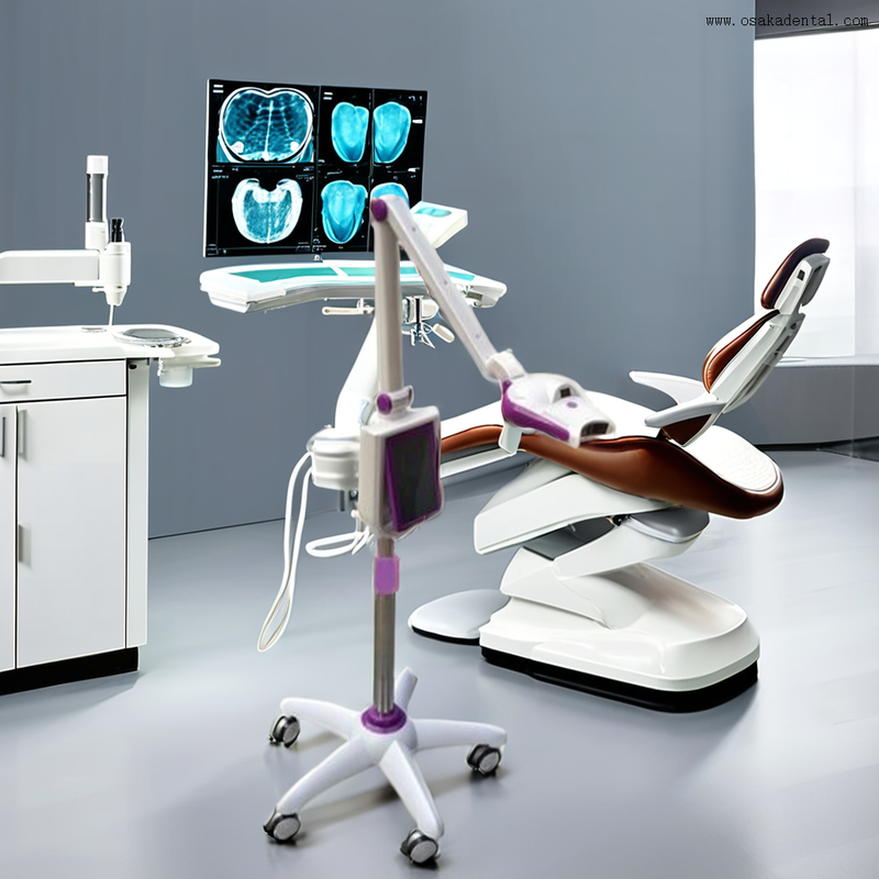 Dispositivo inovador de clareamento dental para uso profissional em ambientes laboratoriais modernos e futuristas