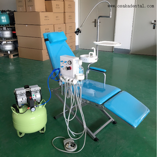 Unidade de cadeira dentária portátil com compressor