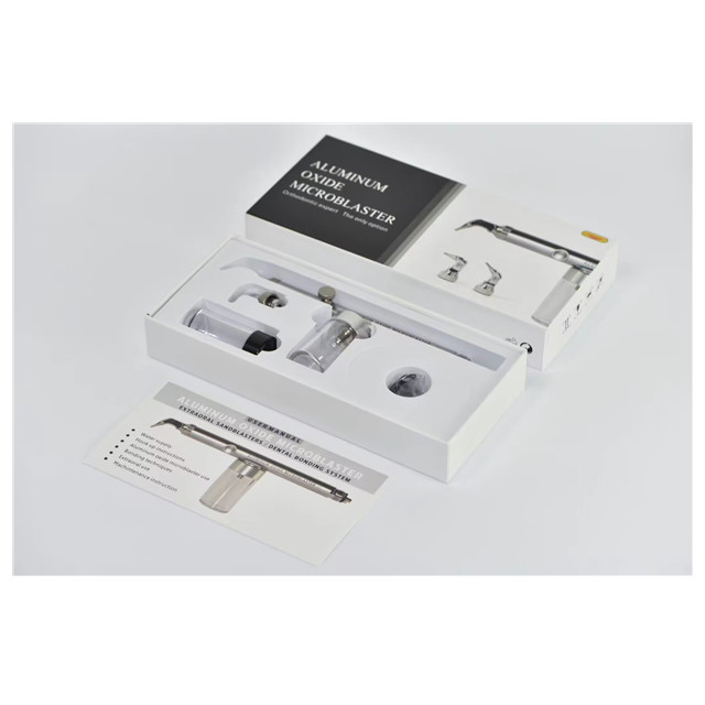 Microblaster dental de óxido de alumínio com spray de água para ortodontia