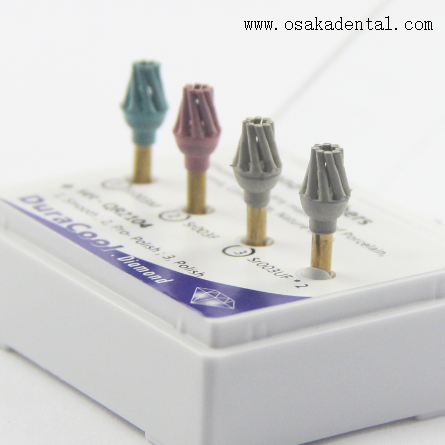 Sistema de lustro composto dental 4pcs do RA QR2104 do Polisher do diamante pelo grupo